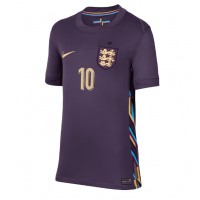 Camisa de time de futebol Inglaterra Jude Bellingham #10 Replicas 2º Equipamento Feminina Europeu 2024 Manga Curta